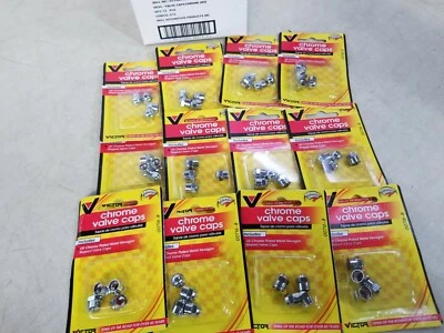 Lote de 48 - Tapas de válvula cromadas Victor 00716-8 (paquete de 4) Foto 1 de 4