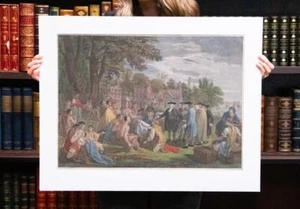 1775 William Penn's Treaty with the Indians when he founded Pennsylvania in 1668 - Bild 1 von 8