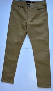 Riot Empire Premium Men Stretch Denim Jeans Color Mustard 36 X 32 NWOT - Picture 1 of 9