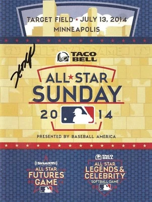 Hunter Renfroe Signed 2014 Futures Game Program Autographed San Diego Padres - Image 1 of 2