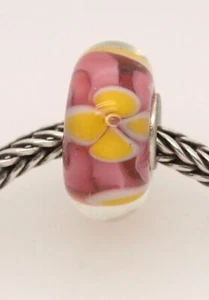 Di-Vo European Bead Murano vidrio cuentas hechizo de flores - 28-0052-1 - Imagen 1 de 1