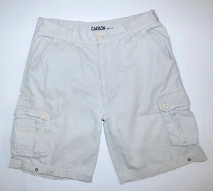 Pantalones Cortos Carbono Carga Para Hombre Talla 36 Beige 7 Bolsillos Utilidad Bermudas 10" Entrepierna - Imagen 1 de 10