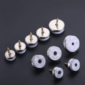 10/20/30Pcs Screw on Furniture Pads Sliders Gray 5 Size for Wooden Tables Chair - Picture 1 of 70