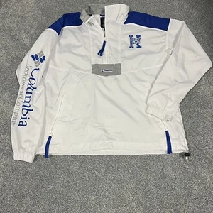 Kentucky Wildcats Columbia Cortavientos Ajuste 1/4 Cremallera Camisa Chaqueta Para Hombre Pequeña - Imagen 1 de 8
