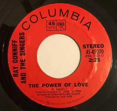 Ray Conniff & The Singers 45 RPM - The Power Of Love / Jean - Columbia 4S-54070 - Imagem 1 de 2