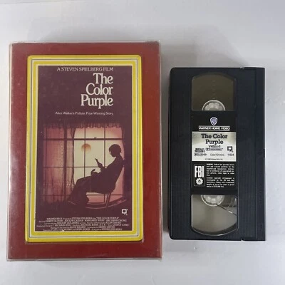 The Color Purple VHS From Erols Video Clib Rental WB Oprah Winfrey Spielberg - Image 1 of 4