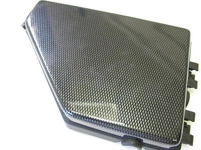  MG ZR ZT ZS 25 400 TAPA CAJA FUSIBLES FIBRA CARBONO EFECTO ABS - Imagen 1 de 4