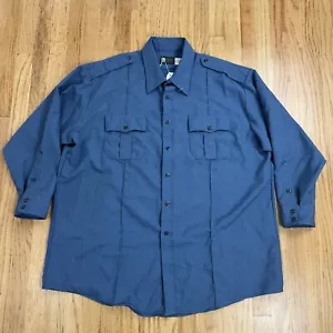 Horace Small Sentry zip davanti manica lunga 19 x 34 azzurro nuovo senza etichette - Foto 1 di 8