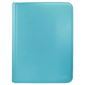 Ultra Pro Vivid LIGHT BLUE 9 Pocket Zippered Pro Binder Album Holds 360 Cards - Picture 1 of 5