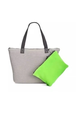 Ideology 5784 Womens Gray 2-In-1 Pouch Tote Handbag Purse Large - Image 1 of 4