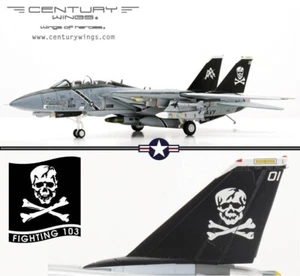 Century Wings 1/72 CW 001626 F-14B Tomcat USN VF-103 Jolly Rogers USS Eisenhower - Foto 1 di 23