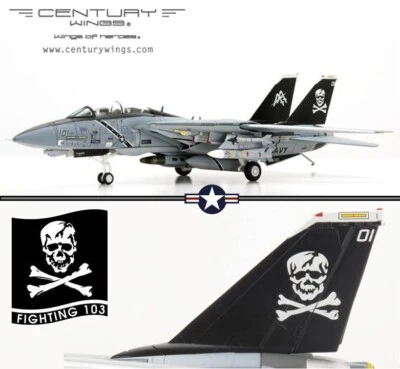 Century Wings 1/72 CW 001626 F-14B Tomcat USN VF-103 Jolly Rogers USS Eisenhower - Image 1 of 4