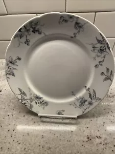 Bishop & Stonier Ripley Patrón Semi Porcelana Negro Transferware 8 11/16" Plato - Imagen 1 de 10