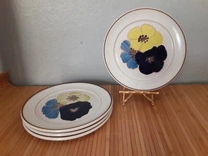 8" Ceramic Salad Plate Potpourri Hue (Floral) by DENBY-LANGLEY made in England  - Picture 1 of 12