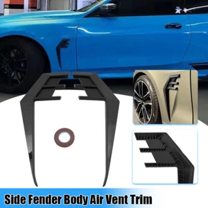 Carbon Fiber Black For 2021~2025 G22 G23 430i M440i Door Side Fender Vent Trims - Picture 1 of 11