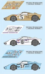Decals Ford MkII Le Mans 1967 5 6 57 1:32 1:24 1:43 1:18 64 87  GT40 calcas - Bild 1 von 4
