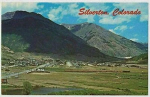 Tren de vía estrecha D&RG que llega a Silverton, Colorado - Imagen 1 de 2