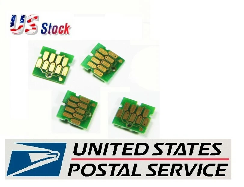 4 multi-color chips for Epson SureColor F6200 F7200 F9200 F9370 NON-OEM  CMY HDK - Image 1 of 1
