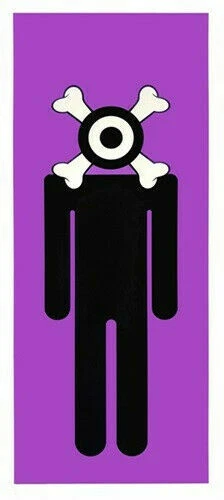 Russell Shaw Higgs - Púrpura Peatón Nº 4 Julian Opie Stik Impresión de Arte Urbano Foto 1 de 1