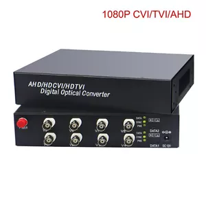 HD Video Fiber Optical Media Converters for HD CCTV 1080p/960p/720p TVI CVI AHD - Foto 1 di 6