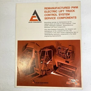 Vintage Allis Chalmers PWM Electric Lift Truck Control Original Sales Brochure - Picture 1 of 5