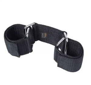 Weaver Leather Livestock Co. Black GOAT HOBBLES Nickel hardware 2" W x 3 1/2" L - Picture 1 of 1