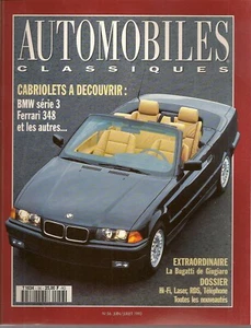 AUTOMOBILES CLASSIQUES 56 BMW 325i CAB E36 BUGATTI EB112 FERRARI 330 GTC 348 SPI - Foto 1 di 2