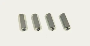 4 Pack 10-32 X 3/4" Long Hex Coupling Nut with Zinc Plate 64827074 - Picture 1 of 1