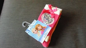 Disney 'Frozen' Socks 3 Pairs Cotton Rich UK 12-1.5 EU 31-34 Pink Mix BNWT - Picture 1 of 1