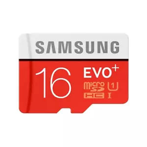 Samsung High Speed Micro SDHC EVO Plus + Class 10 UHS-I SD Memory Card 16GB - Picture 1 of 4