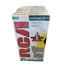 RCA Blank VHS Tapes Set of 6 NEW Sealed - Picture 1 of 2