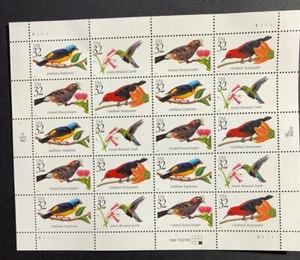Tropical Birds Full Mint Stamp Sheet of 20. US Scott #3222-25. MNH - Picture 1 of 1