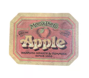 1970s Mom's Pie Co. Apple Insulated Hot Mat Pad Kitchen Country Decor USA - Picture 1 of 4
