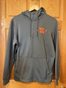 AF73 Under Armour Sudadera con Capucha 1/2 Cremallera Entrenamiento Pequeña Emoción Gris Para Hombres Pequeña - Imagen 1 de 6