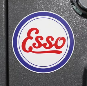 Vintage Esso Logo - gestanzter Kühlschrankmagnet - 4"" oder 5"" - Standard Öl & Gas - Bild 1 von 1