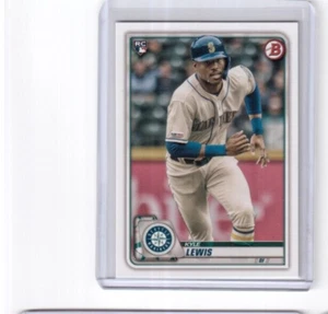 2020 Topps Bowman Paper Rookie Card # 78 Kyle Lewis Seattle Mariners - Imagen 1 de 2