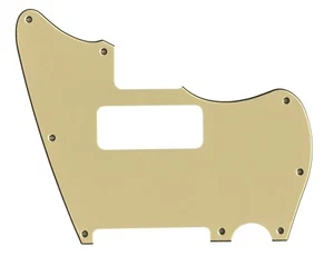 Golpeador de guitarra estilo híbrido para Telemaster Jazzcaster P90 3 capas amarillo vintage - Imagen 1 de 6