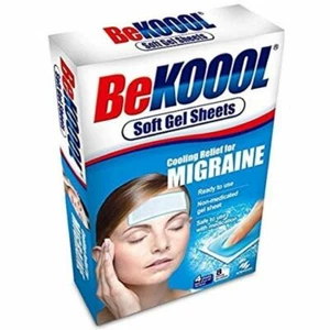 Be Koool Cooling Relief For Migraine Soft Gel Sheets 4 Each (Pack of 9) - Picture 1 of 1