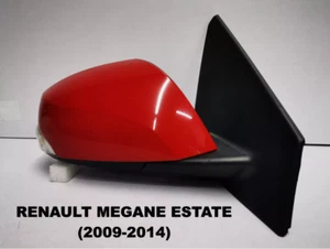 RENAULT MEGANE MK3 ESTATE 2009-14 WING MIRROR RIGHT DRIVER SIDE RED (#R15) - Picture 1 of 13