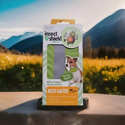 Nuevo - Polaina cuello protector contra insectos para perros medianos - Color: verde Foto 1 de 3