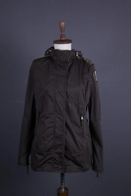PARAJUMPERS Masterpiece Series Slim Fit Brown Hooded Windbreaker Jacket Size L - Image 1 of 4