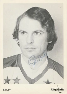 Foto autografiada de Ace Bailey de 5 x 7 de los Washington Capitals - Imagen 1 de 1