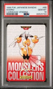 Pokemon Bandai Carddass 1996 japonés venta Dodrio #85 PSA 10 - Imagen 1 de 2