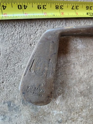 Antiguo eje de madera vintage Tom Stewart St Andrews hierro largo Dave GA DIFÍCIL DE ENCONTRAR Foto 1 de 3