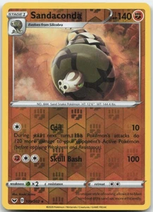 Sandaconda 109/202 Reverse Holo SWSH01: Sword & Shield Base Set Pokemon Card NM - Bild 1 von 1