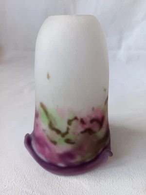 TULIPE EN PATE DE VERRE MULLER FRERES LUNEVILLE 1 - Photo 1/4