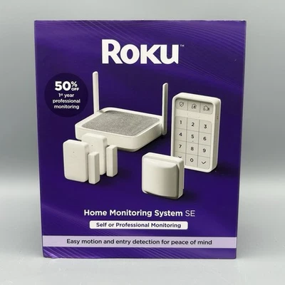 New Roku Home Monitoring System SE Self or Professional Monitoring Motion Entry - Image 1 of 4