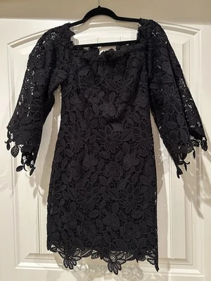 Free people black lace dress Size Small (see Measurements) Lined - Image 1 of 4