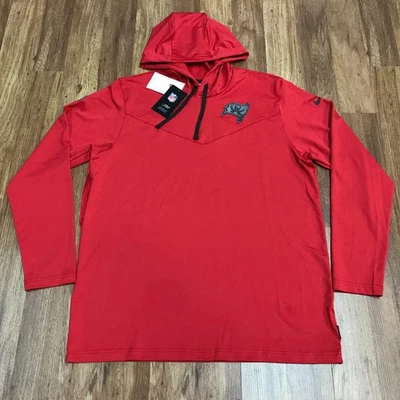 PARA HOMBRES L NUEVO Nike NFL Tampa Bay Buccaneers Dri-FIT Fútbol Pullover Sudadera con Capucha Camisa Foto 1 de 4