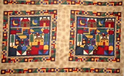 PANEL BLOQUES ACOLCHADOS DEBBIE MUMM - TELA 100% ALGODÓN Foto 1 de 2